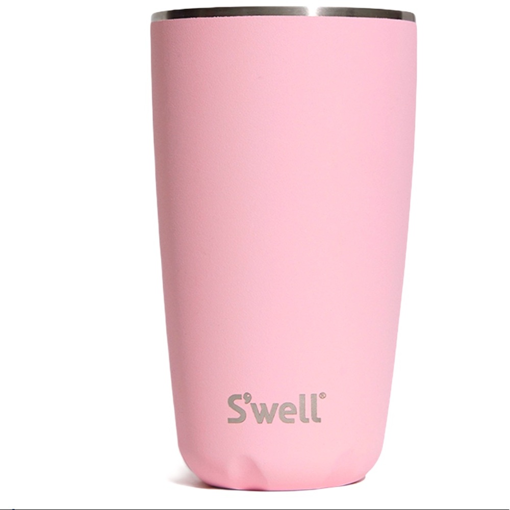 S'well 18oz Pink Topaz Tumbler Goblet Cup w/LID